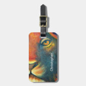 Mooie Lion Head Portret Regal en Proud Bagagelabel (Voorkant verticaal)