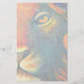 Mooie Lion Head Portret Regal en Proud Briefpapier (Voorkant)