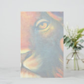 Mooie Lion Head Portret Regal en Proud Briefpapier (Staand voorkant)