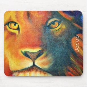 Mooie Lion Head Portret Regal en Proud Muismat