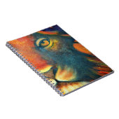 Mooie Lion Head Portret Regal en Proud Notitieboek (Rechterzijde)