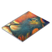 Mooie Lion Head Portret Regal en Proud Notitieboek (Linkerzijde)