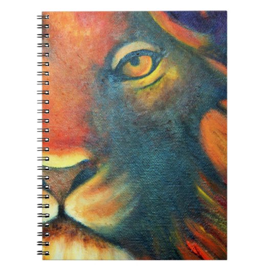 Mooie Lion Head Portret Regal en Proud Notitieboek (Voorkant)