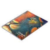 Mooie Lion Head Portret Regal en Proud Notitieboek (Linkerzijde)