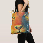 Mooie Lion Head Portret Regal en Proud Tote Bag (Dichtbij)