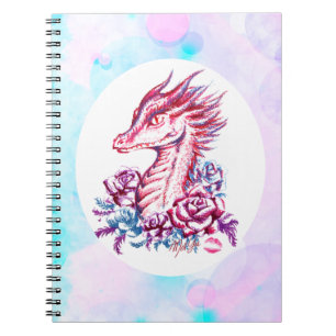 Mooie lipstick dragon Art-laptop Notitieboek