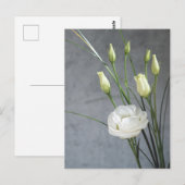 Mooie Lisianthus White Flowers Briefkaart (Voorkant / Achterkant)