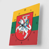 Mooie Litouwse Vytis Wall klok (Hoek)