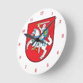 Mooie Litouwse Vytis Wall klok (Hoek)
