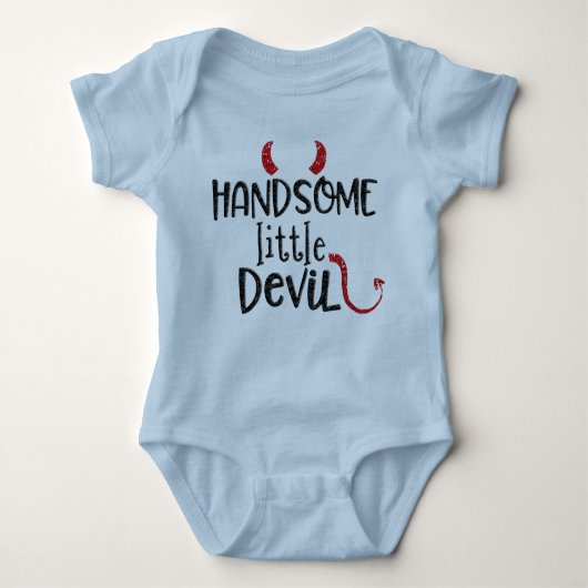 Mooie Little Devil Halloween Baby Outfit Romper (Voorkant)