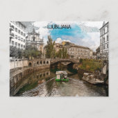 Mooie  Ljubljana Slovenië Panorama Uitzicht Briefkaart (Voorkant)