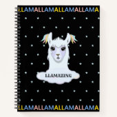 Mooie Llama en sterren Notitieboek (Voorkant)