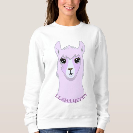 Mooie Llama Koningin Trui (Voorkant)