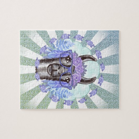 Mooie Llama puzzel (Horizontaal)