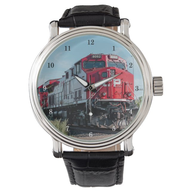 Mooie locomotief / trein polshorloge horloge (Voorkant)
