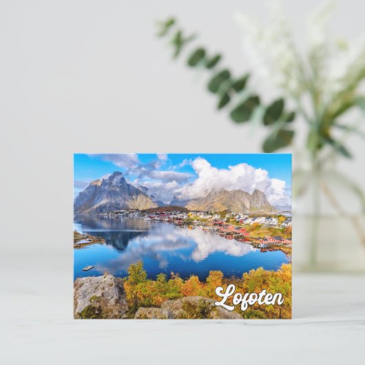 Mooie Lofoten, Noorwegen Briefkaart (Staand voorkant)