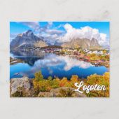 Mooie Lofoten, Noorwegen Briefkaart (Voorkant)
