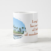 Mooie Long Beach Jumbo Mok! Grote Koffiekop (Voorkant)