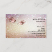 Mooie Long Lash Eyes Make-up Artist Visitekaartje (Achterkant)