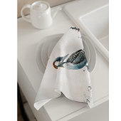 Mooie Loon op een rots in waterverf Theedoek