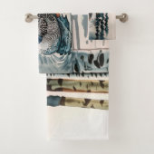 Mooie Loon op water in waterverf Bad Handdoek (Insitu)