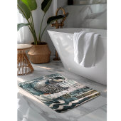 Mooie Loon op water in waterverf Badmat