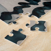 Mooie Loon op water in waterverf Legpuzzel (Zijkant)