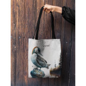 Mooie Loon op water in waterverf Tote Bag