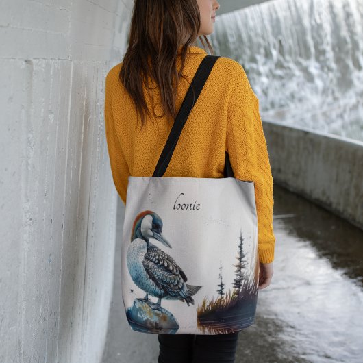 Mooie Loon op water in waterverf Tote Bag
