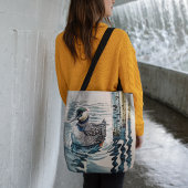 Mooie Loon op water in waterverf Tote Bag