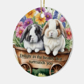 Mooie Lop Bunny Konijn  Decoratie (Links)