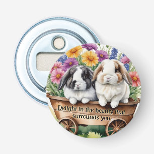 Mooie Lop Bunny Rabbit  Button Flesopener