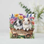 Mooie Lop Bunny Rabbit koelkast (Staand voorkant)