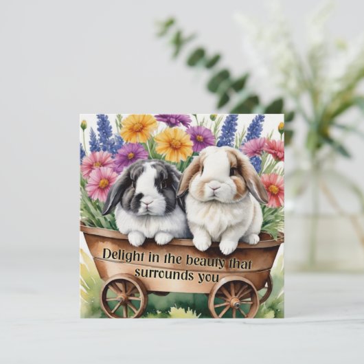 Mooie Lop Bunny Rabbit koelkast (Staand voorkant)