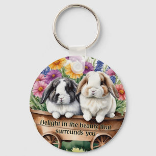 Mooie Lop Bunny Rabbit  Sleutelhanger