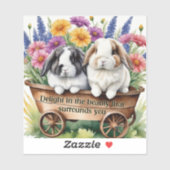 Mooie Lop Bunny Rabbit  Sticker (Vel)