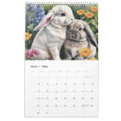 Mooie Lop Bunny Rabbits Kalender (Mar 2026)