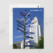 Mooie Los Angeles in het Briefkaart. Briefkaart (Voorkant / Achterkant)