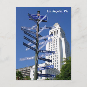 Mooie Los Angeles in het Briefkaart. Briefkaart