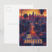 Mooie Los Angeles USA Illustratie Reizen Briefkaart (Voorkant / Achterkant)