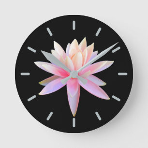 Mooie Lotus Art Cool Trendy Ronde Klok