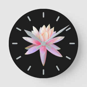 Mooie Lotus Art Ronde Klok