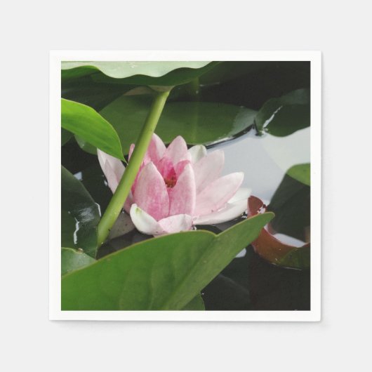 Mooie Lotus Bloem Cocktail servet (Voorkant)