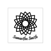 Mooie Lotus Bloem Mandala Rubberstempel (Afrduk)