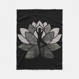 Mooie Lotus Bloem Spirituele Yoga Fleece Deken