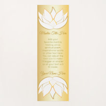Mooie Lotus Flower Gold White Ombre Gradation