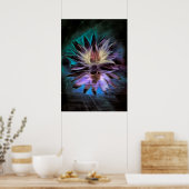 Mooie Lotus Flower Poster (Keuken)