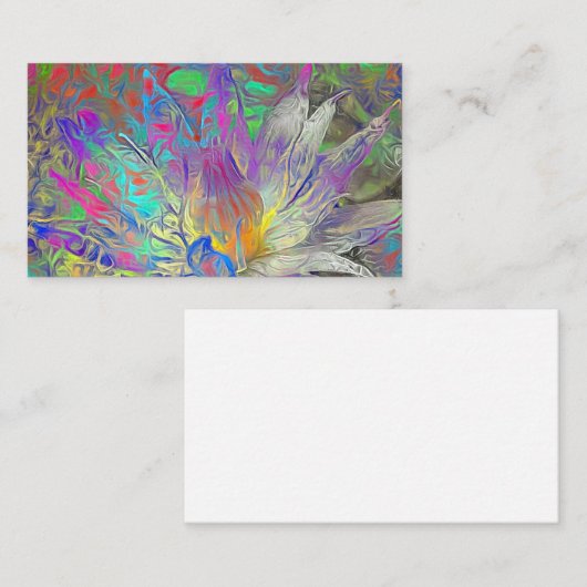 Mooie Lotus Flower Visitekaartje (Voorkant / Achterkant)