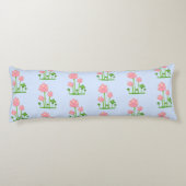 Mooie Lotus Flowers op Sky Blue Body Pillow Lichaamskussen (Achterkant)