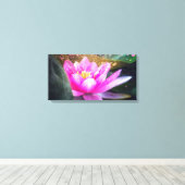 Mooie Lotus, Landschap, Zen Canvas Afdruk (Insitu (Houten vloer))